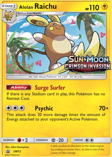 Alolan Raichu - SM72 (Prerelease) [Staff]