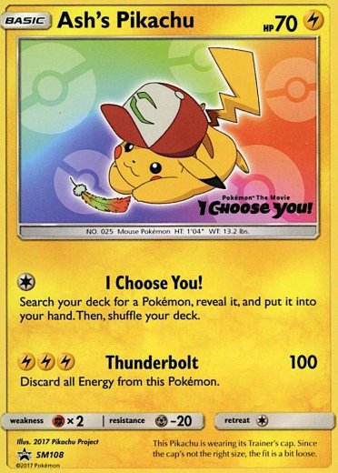 Ash's Pikachu - SM108