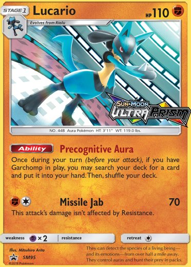 Lucario - SM95 (Prerelease) [Staff]