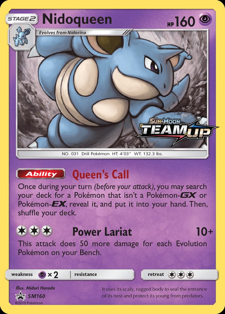 Nidoqueen - SM160 (Prerelease) [Staff] - Sun & Moon Promos - Pokemon Card  Prices & Trends