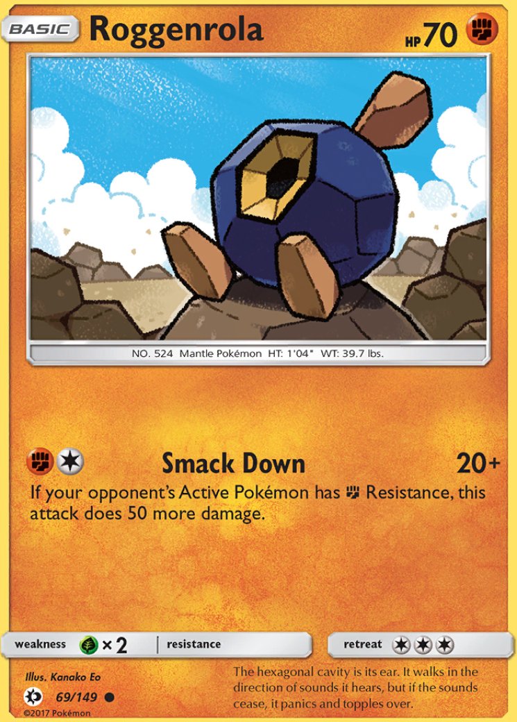 roggenrola pokemon card value Roggenrola - 69/149 - Common - Reverse Holo main image 1