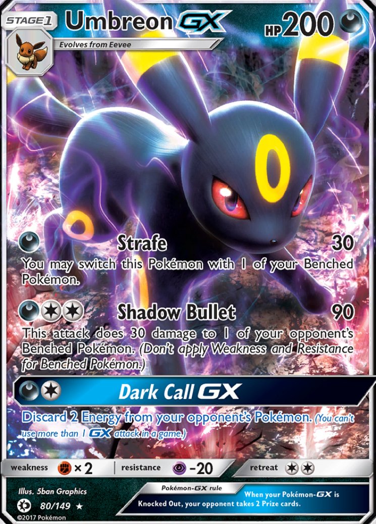 Umbreon GX - Sun & Moon - Pokemon Card Prices & Trends Umbreon GX - Sun & Moon - Pokemon Card Prices & Trends