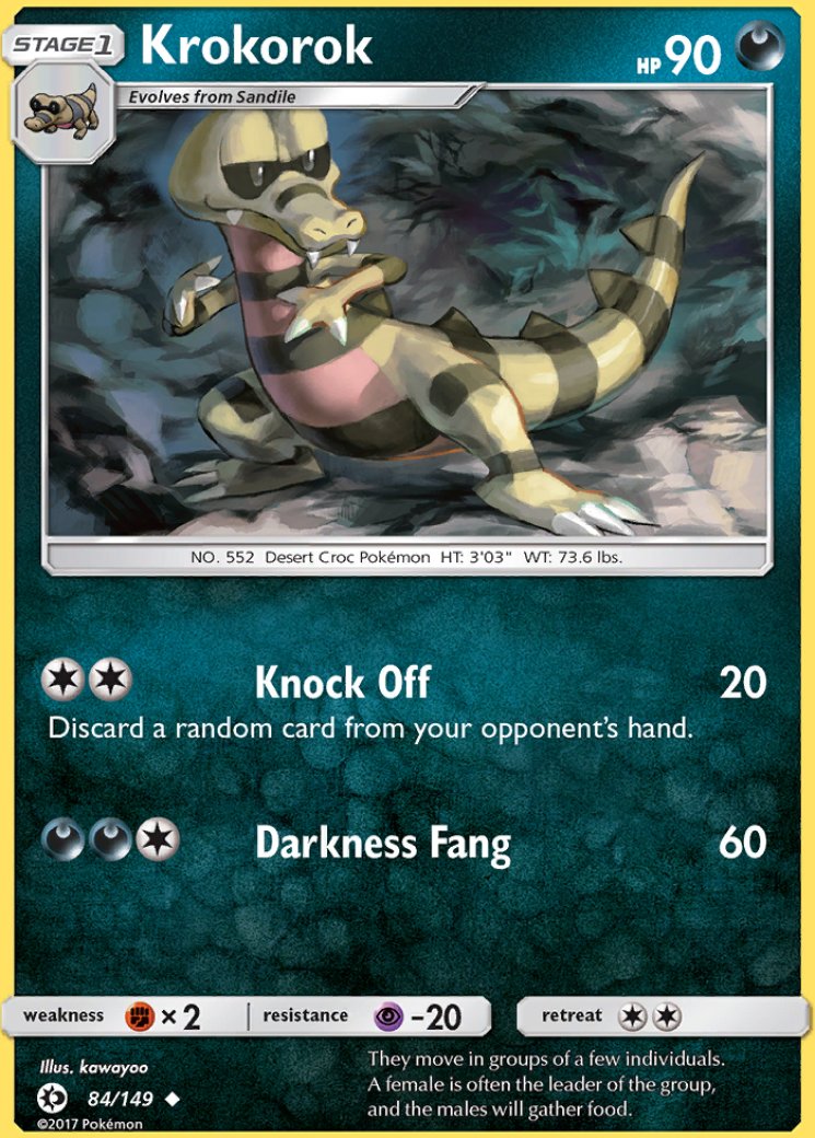 krokorok pokemon card value Trading Game Singles Colorless Retreat Cost Krokorok Pokemon Cards Price Guide