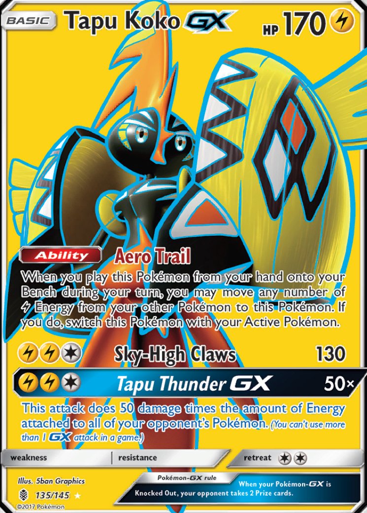 Tapu Koko GX (Full Art) 135/145 Price 2026 | Guardians Rising