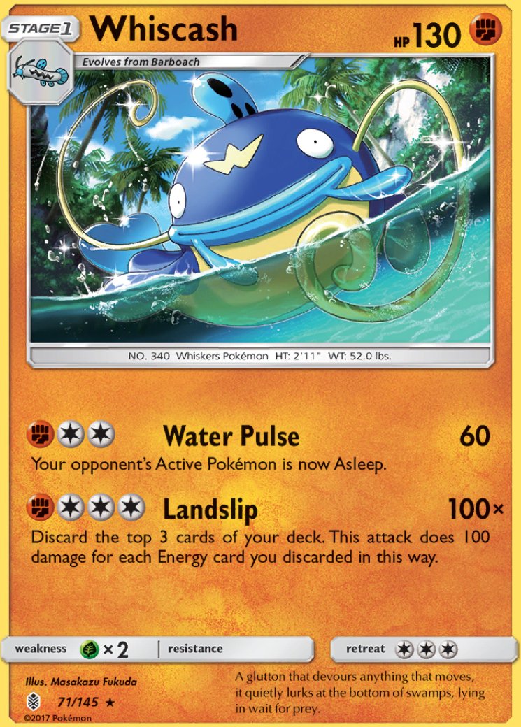 whiscash pokemon card value - XY Primal Clash - If tails Pokémon Card 036/189 WHISCASH -