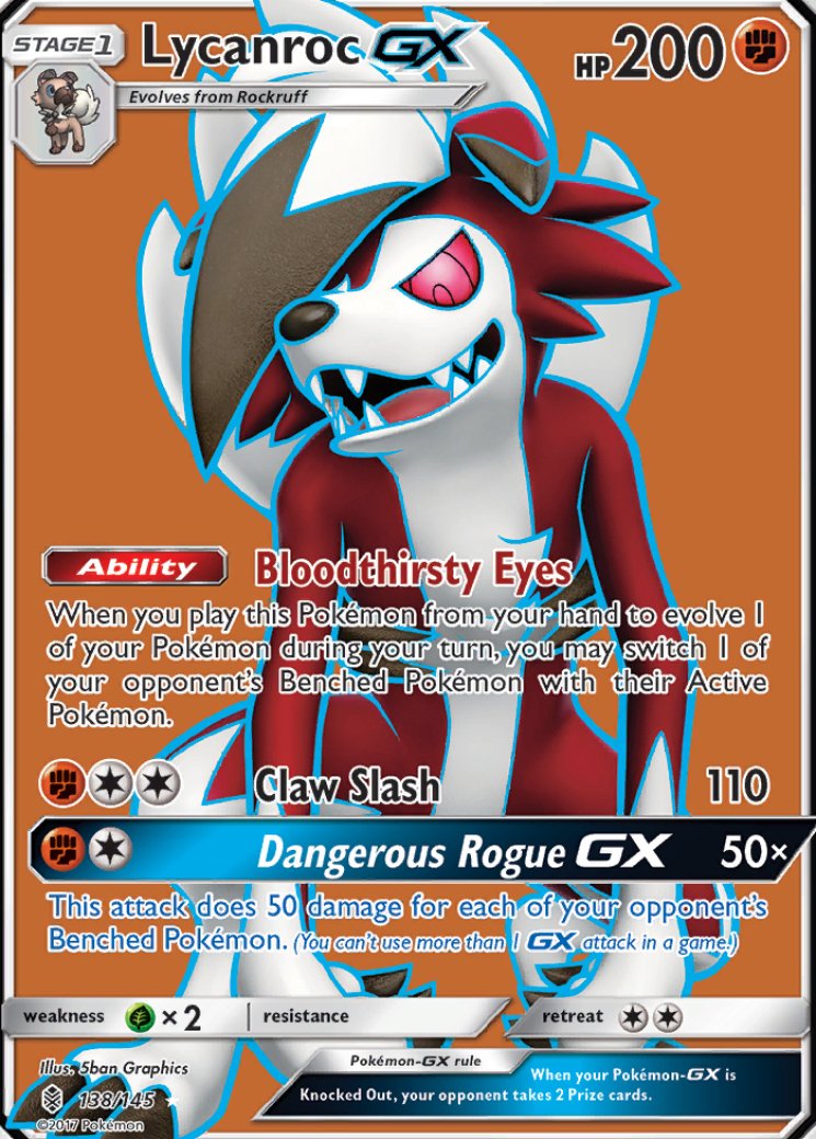 lycanroc gx pokemon card Amazon.com: Pokemon - Lycanroc GX - 82/181 - Sun Moon