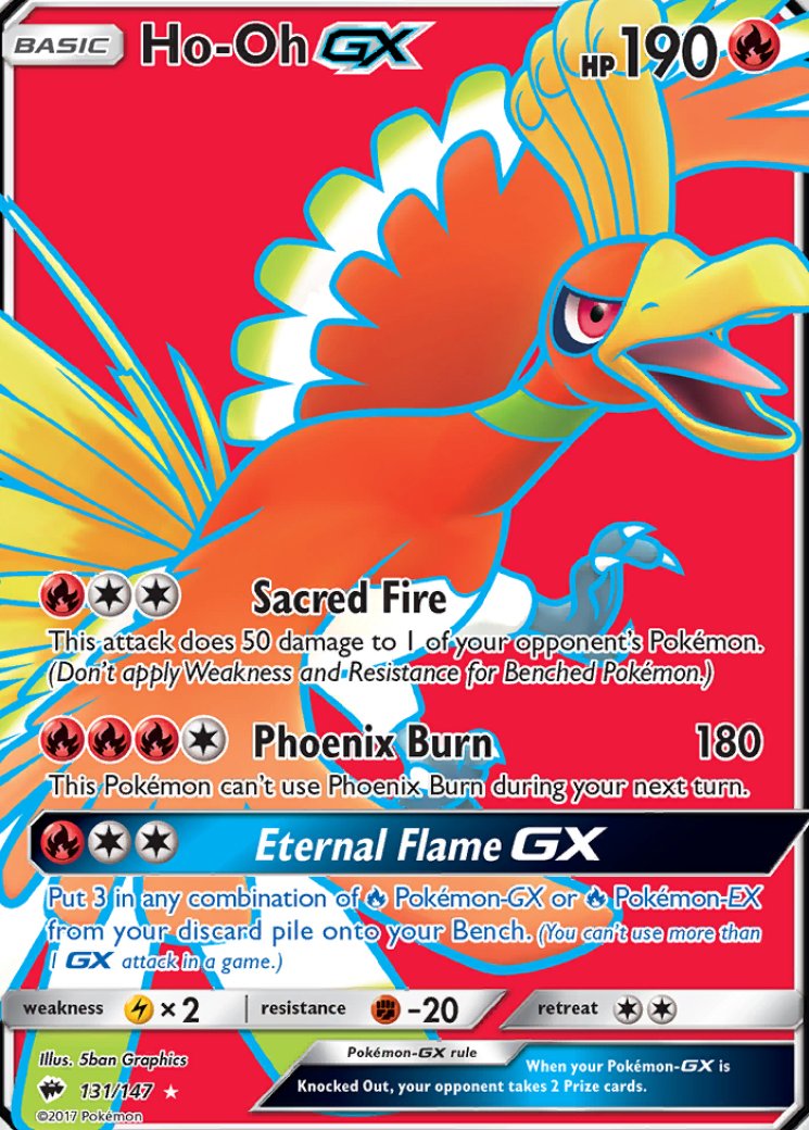 Ho-Oh GX (Full Art) - Burning Shadows - Pokemon Card Prices & Trends