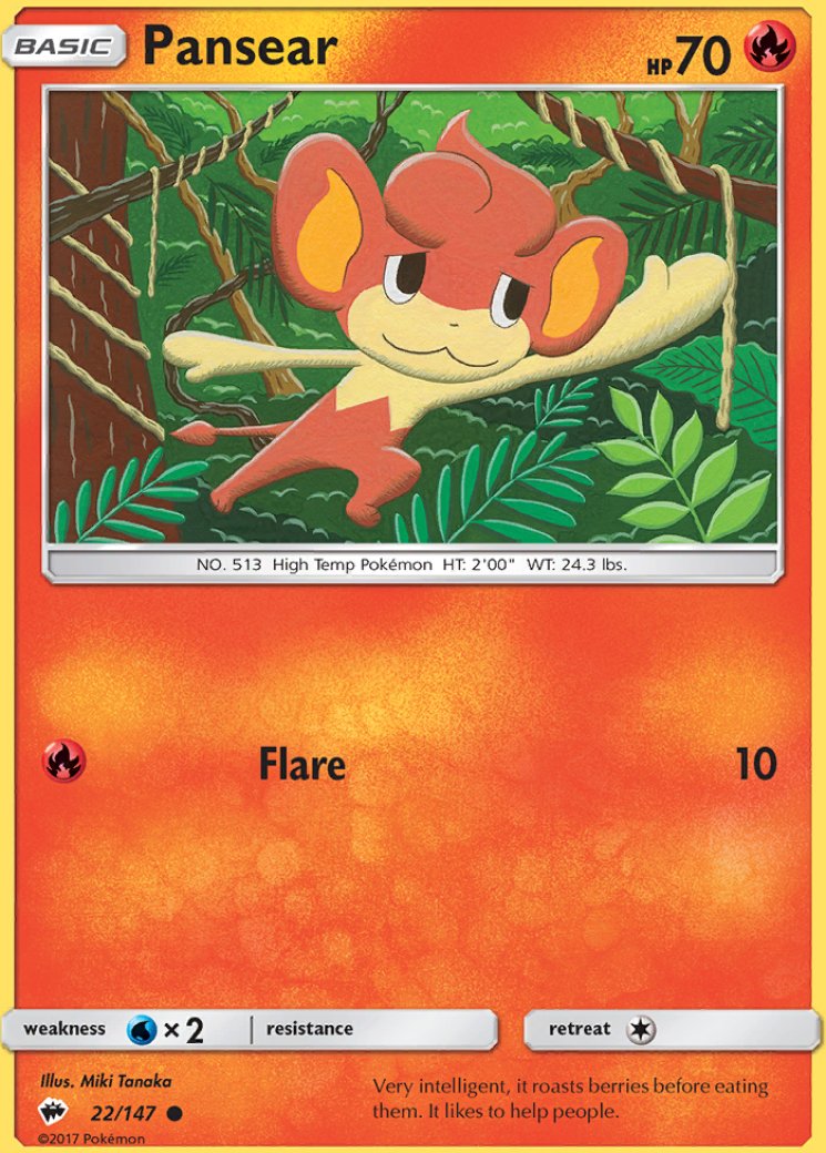 pansear pokemon card SV: White Flare #099/086 – Ralphie's Funhouse Basic All Pokémon TCG card images The Pokémon Company On a scale of 9