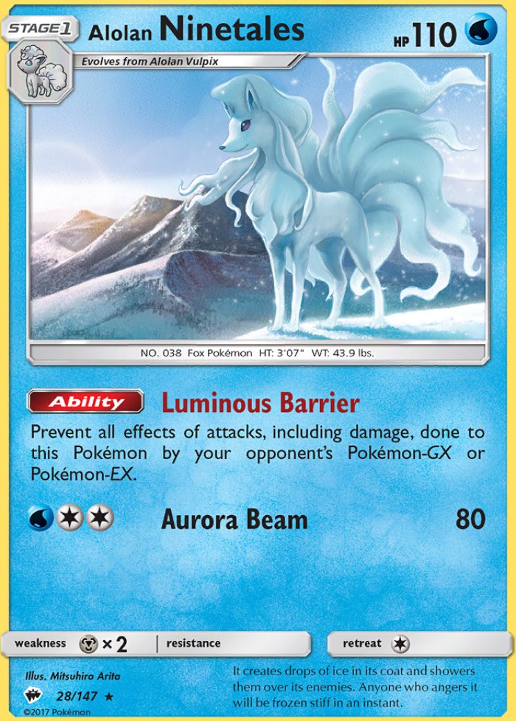 how much is a ninetales pokemon card worth Pokemon Sun & Moon Guardians Rising Ultra Rare Alolan Ninetales GX #22 main image 0