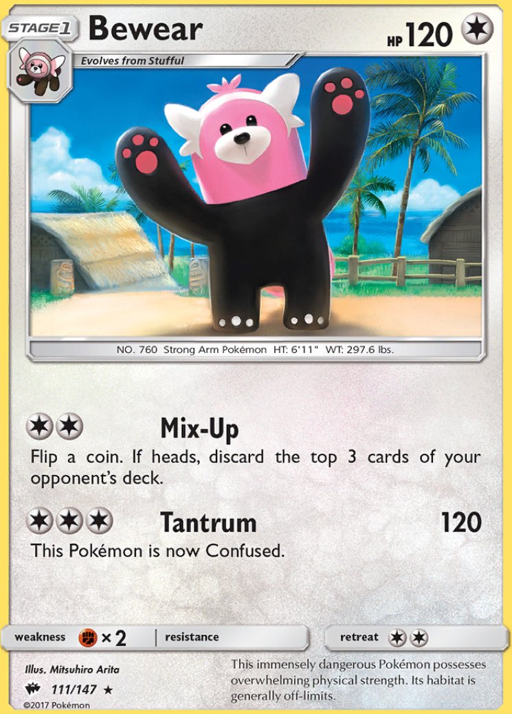 bewear pokemon card price Bewear - SWSH02: Rebel Clash