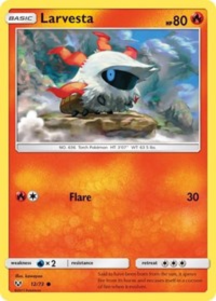 larvesta pokemon card price Pokemon TCG: Larvesta 12/73 main image 0