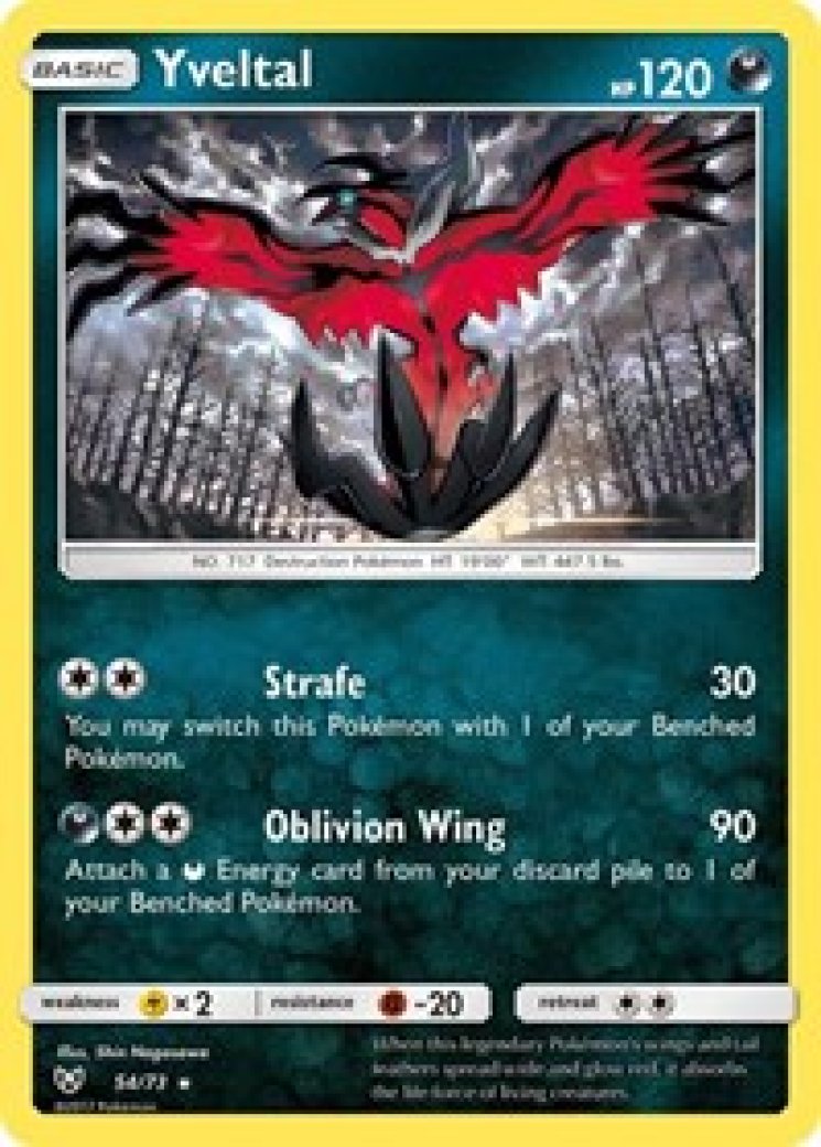 pokemon card yveltal break Pokemon Card Yveltal BREAK 034/054 RR 1st Edition Holo MINT-NM Japanes main image 1
