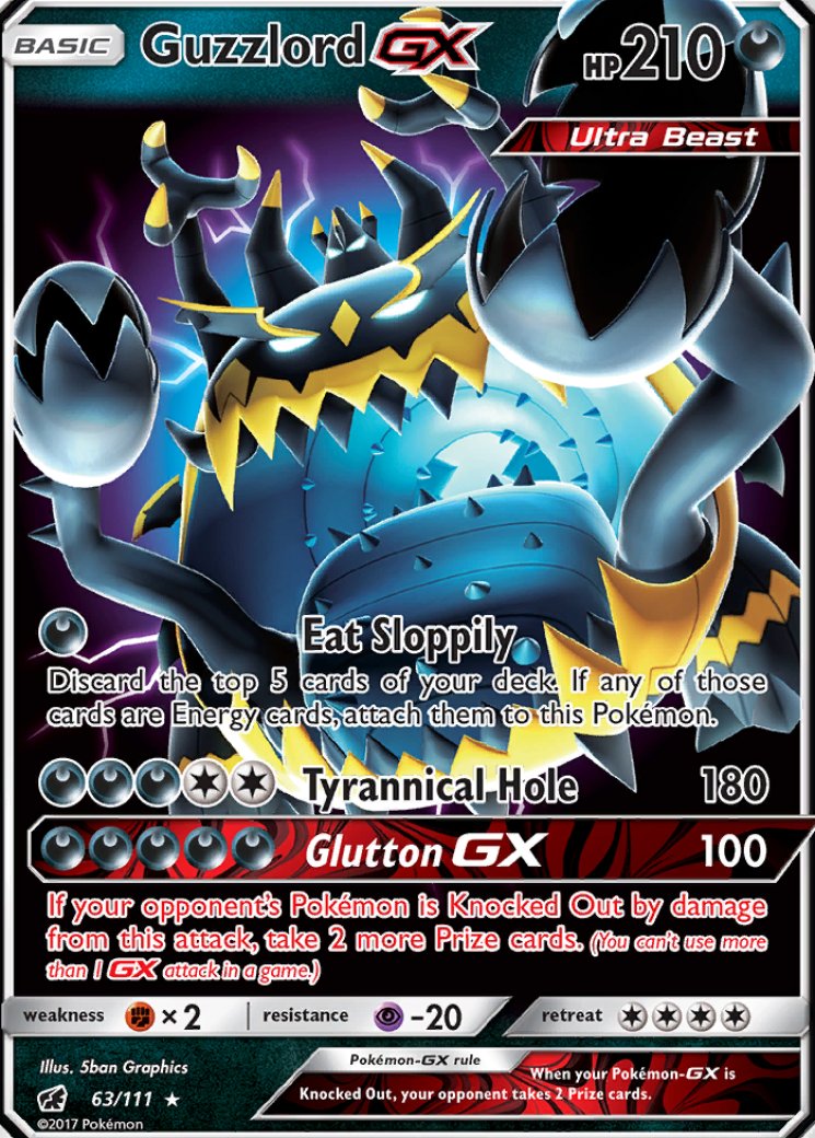 Naganadel & Guzzlord GX (Full Art) 223/236 Price 2026 | Cosmic Eclipse