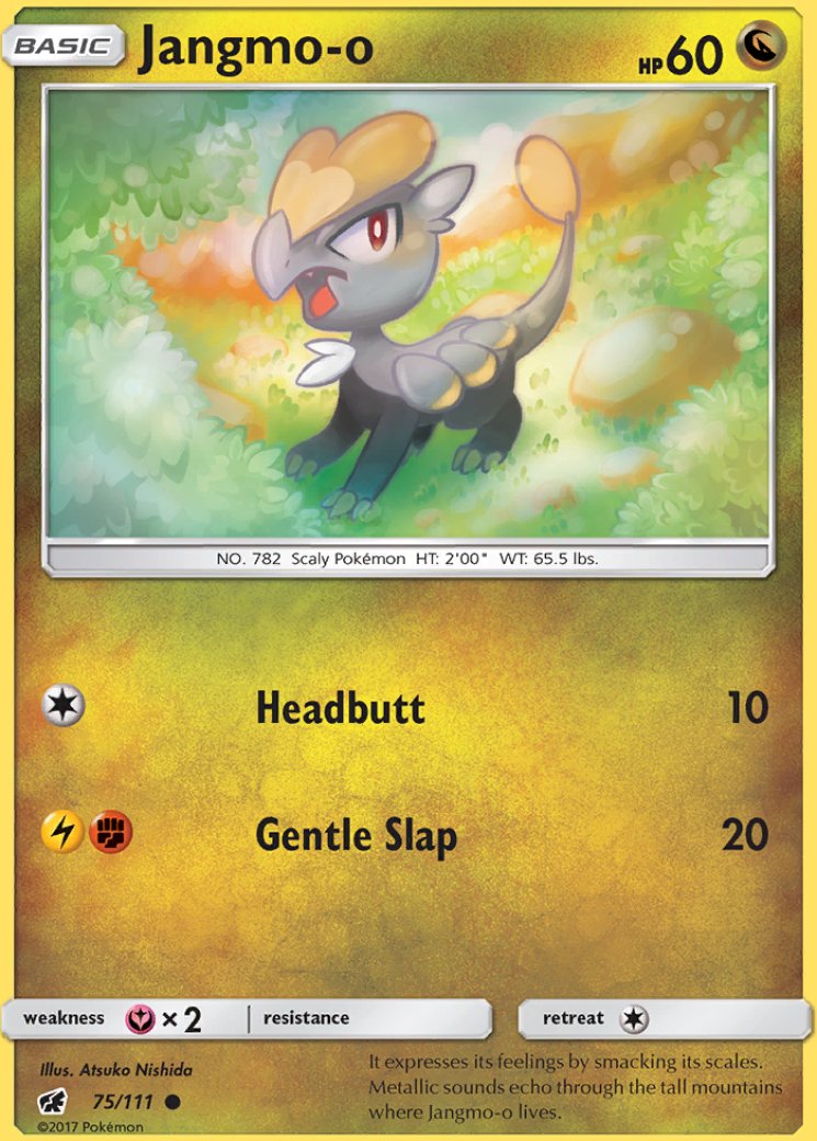 jangmo-o pokemon card value Dragon Fighting Gnaw (10) Lightning pokemon:jangmo-o - Card Search