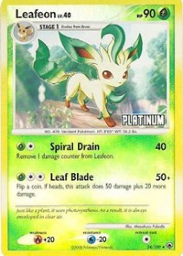 Leafeon - 24/100 [Platinum]