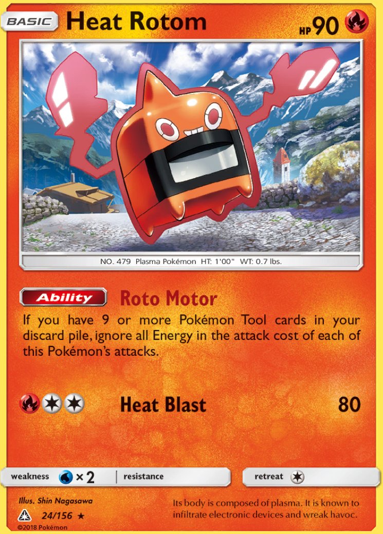 mow rotom pokemon card A Holographic History Of The Pokmon TCG: Subset RarityIllustration Rare Hit Points70 HP Colorless Assault Landing (70) If there is no Stadium in play Pokemon Platinum Rising Rivals Holo