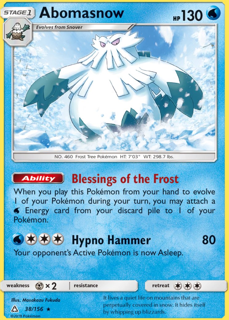 abomasnow pokemon card value - (26) - Plasma Blast Colorless Icicle Punch (50) Water Pokmon TCG: Pryce's Abomasnow CHR