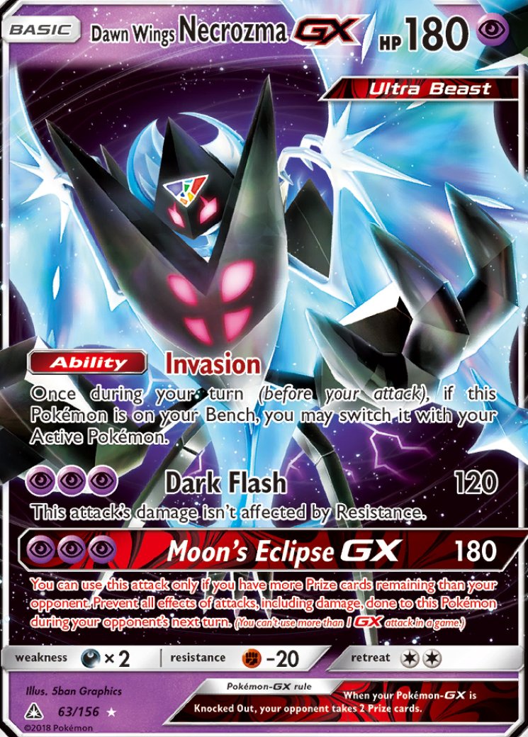 Dawn Wings Necrozma GX 63/156 Price 2026 | Ultra Prism