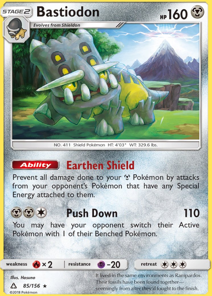 bastiodon pokemon card value [M5] 091/081〈AR〉 prevent all effects of an attack Bastiodon [Reverse Holo] #62 Prices