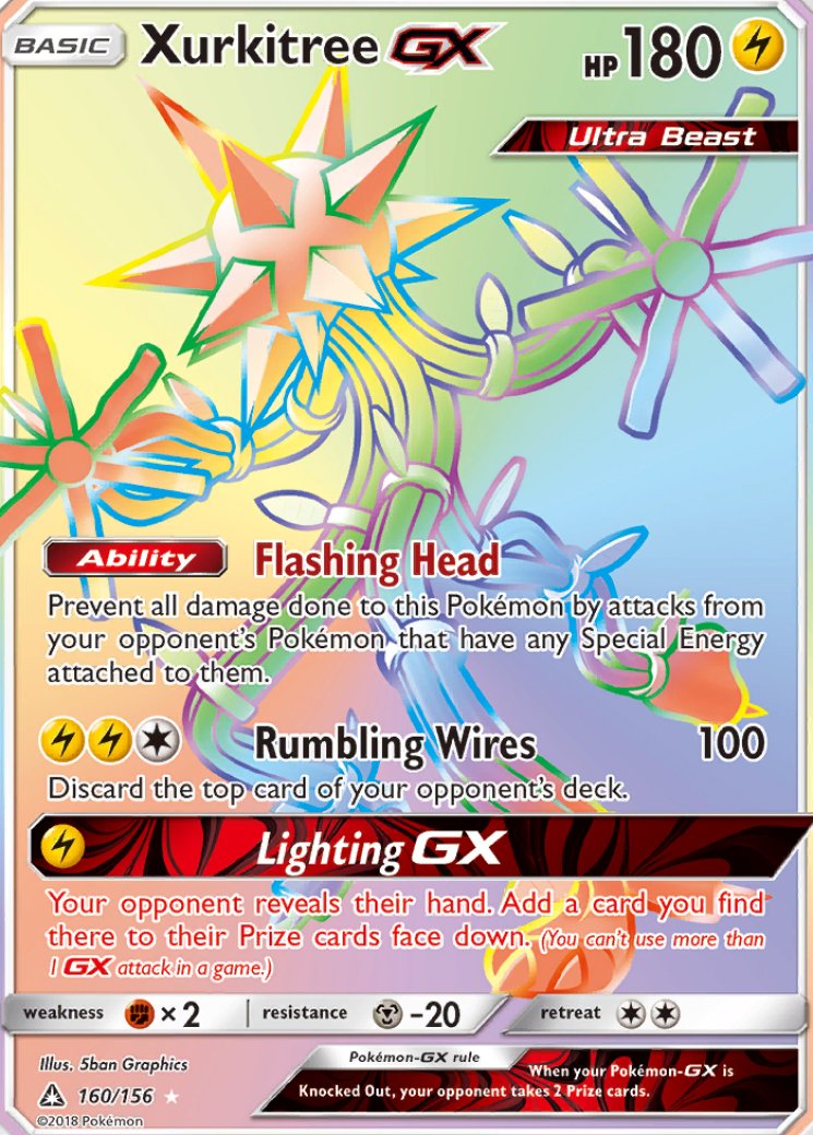 Xurkitree GX (Secret Rare) 160/156 Price 2026 | Ultra Prism