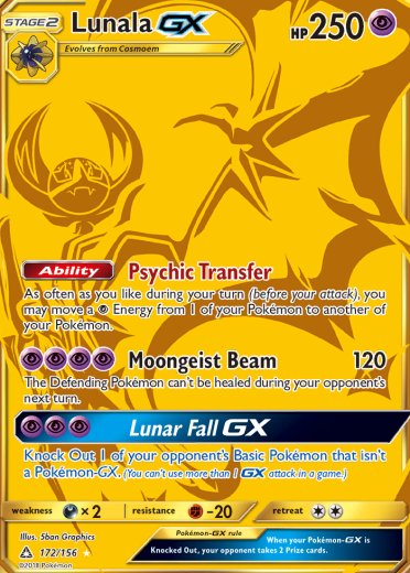Lunala GX (Secret Rare)