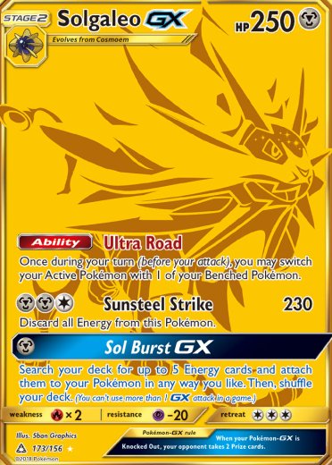 Solgaleo GX (Secret Rare)