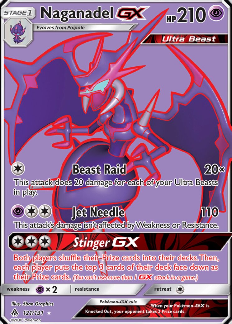 Naganadel GX (Full Art) 121/131 Price 2026 | Forbidden Light