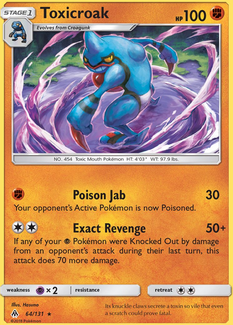 pokemon card toxicroak Promo – DP Black Star - World Championships 2009 Stage 1 Toxicroak 11/99 Pokémon card from
