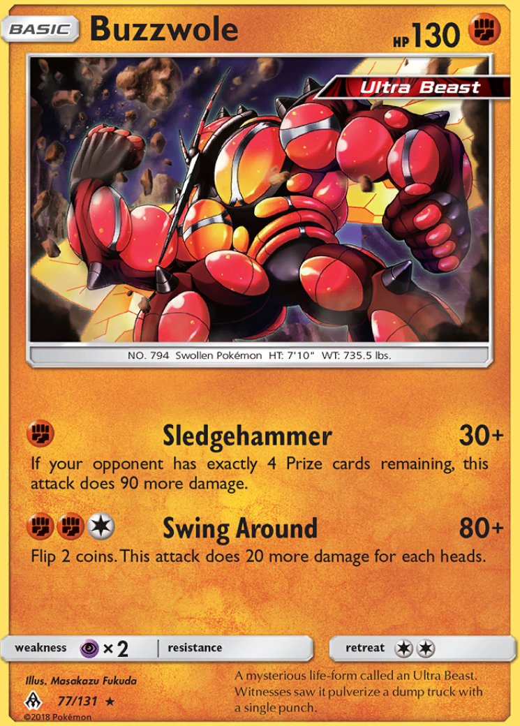 buzzwole gx pokemon card price Pokmon TCG Buzzwole GX Crimson Invasion 57/111 Holo Ultra Rare