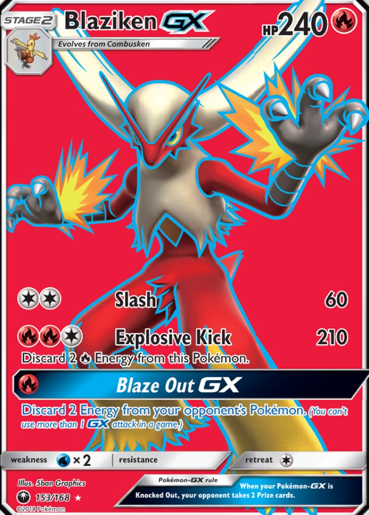 Blaziken GX (Full Art) 153/168 Price 2026 | Celestial Storm