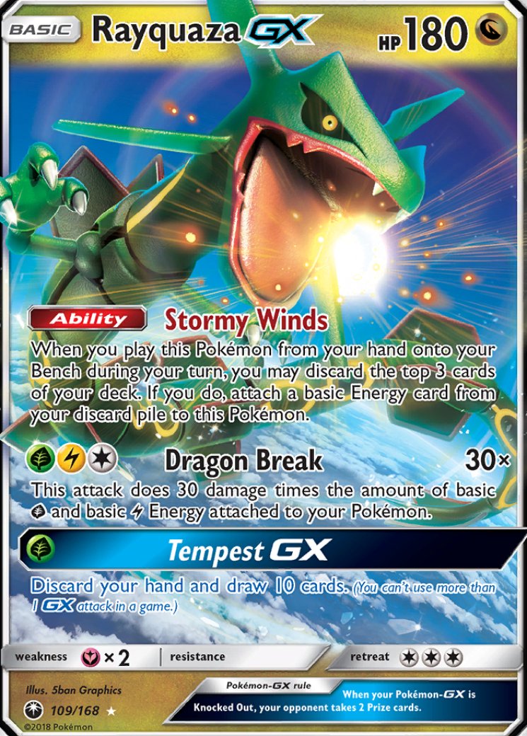 Rayquaza GX 109/168 Price 2026 | Celestial Storm
