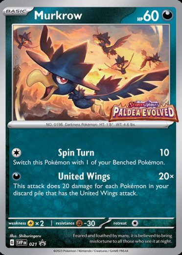 Murkrow - 021 (Prerelease) [Staff]
