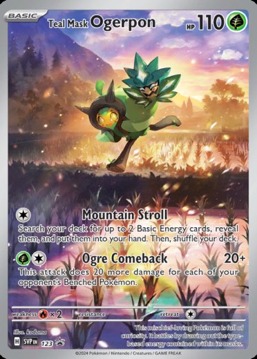 Teal Mask Ogerpon - 123 (Pokemon Center Exclusive)