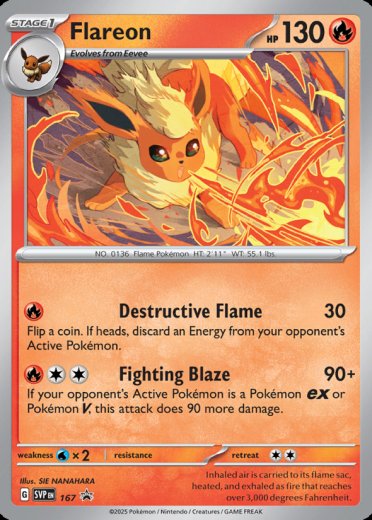 Flareon - 167 (Cosmos Holo)
