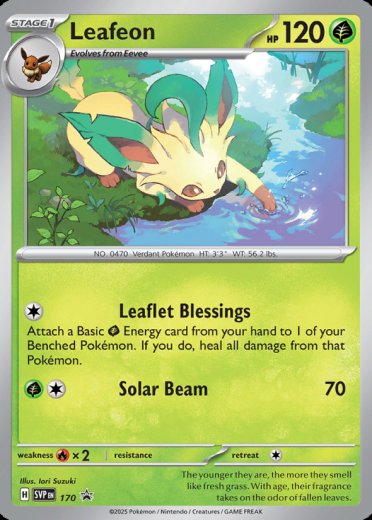 Leafeon - 170 (Cosmos Holo)