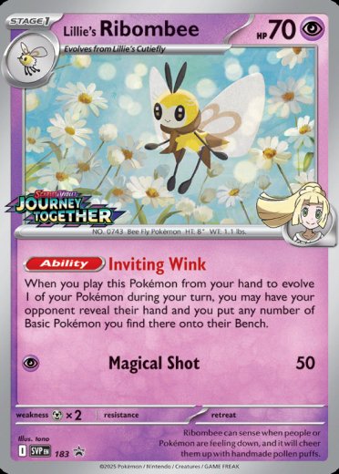 Lillie's Ribombee - 183 (Prerelease)