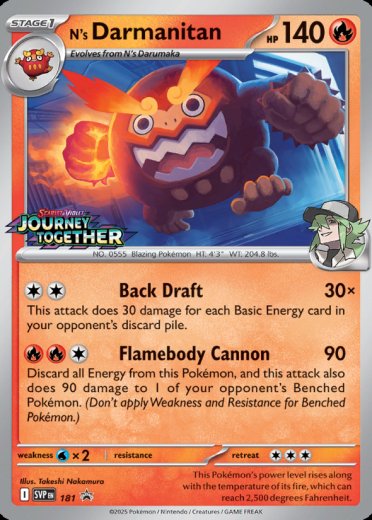 N's Darmanitan - 181 (Prerelease) [Staff]