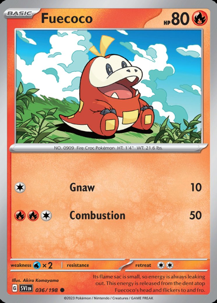 Fuecoco - Scarlet & Violet Base Set - Pokemon Card Prices & Trends