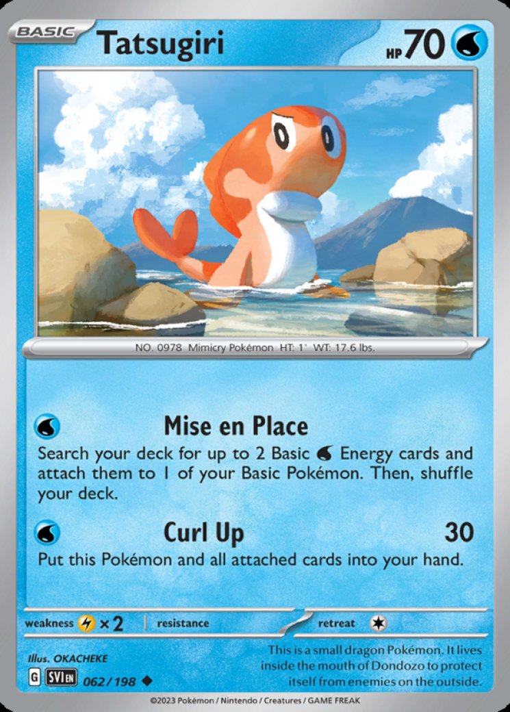 226 191 pokemon card Pokemon - Tatsugiri ex 226/191