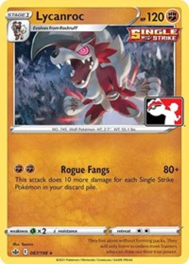Lycanroc V (Full Art) - Evolving Skies - Pokemon Card Prices & Trends