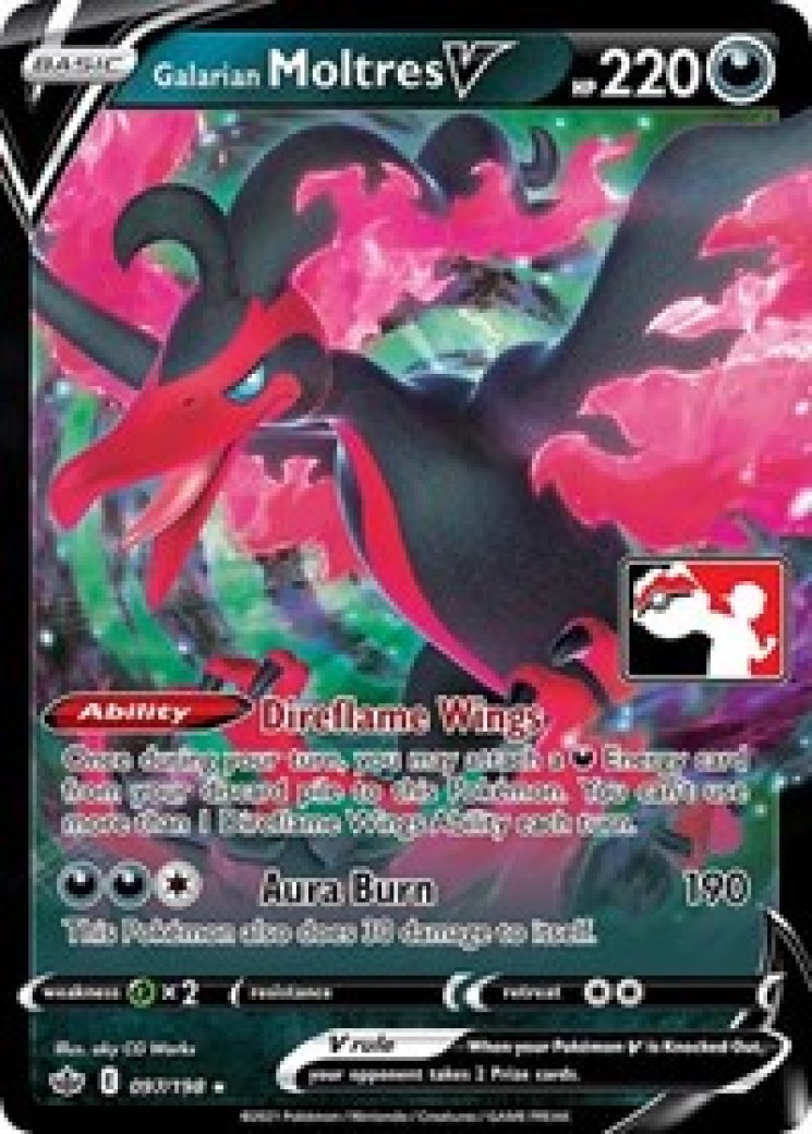 Galarian Moltres V 97/198 Price 2026 | Prize Pack Series Cards