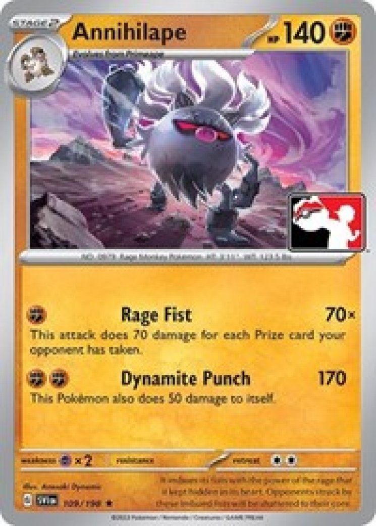 annihilape pokemon card ex Pokmon Box RarityUltra Rare Hit Points320 HP Fighting Angry Grudge (20x) Put up to 12 damage counters on this Pokmon Annihilape Card Prices & Value