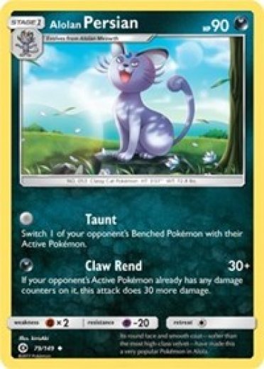 Alolan Persian - 79/149 (Cosmos Holo)