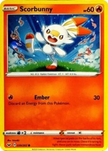 Scorbunny - 030/202 (Cosmos Holo)