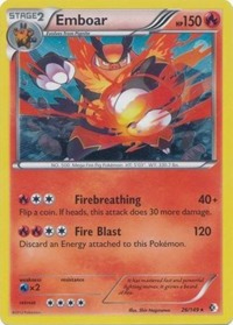 emboar pokemon card value Pokemon TCG - Emboar - 013/086 - (Holo Rare) - SV: White Flare