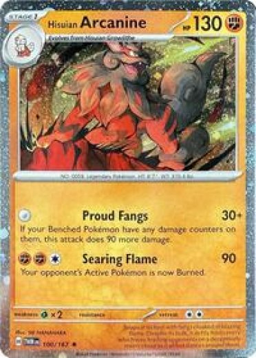 Hisuian Arcanine - 100/167 (Cosmos Holo)