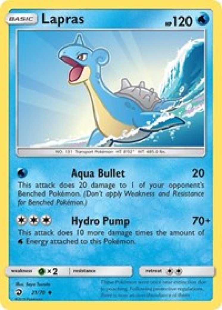 holographic lapras card value Venn Playing Cards main image 1