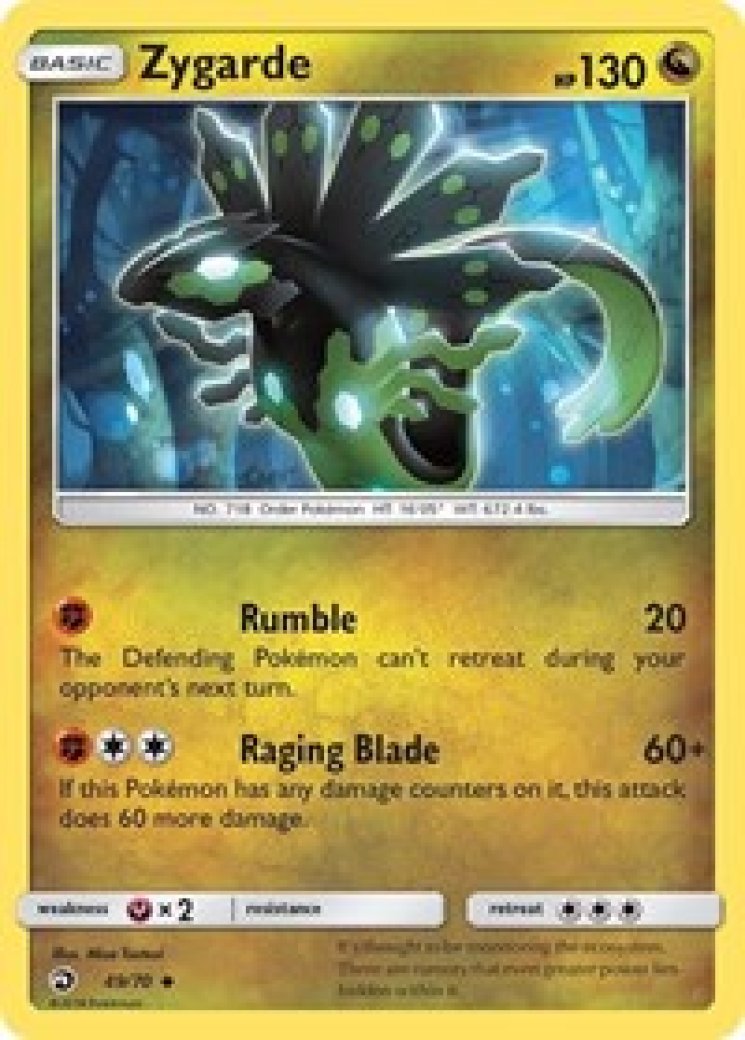 pokemon cards zygarde POKÉMON CARD GAME s12 075/098 C main image 1