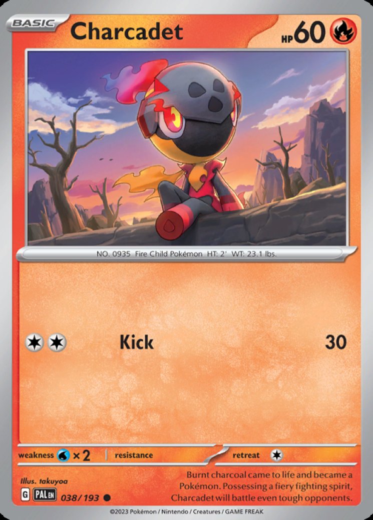 Charcadet - 038/193 Price 2026 | Paldea Evolved