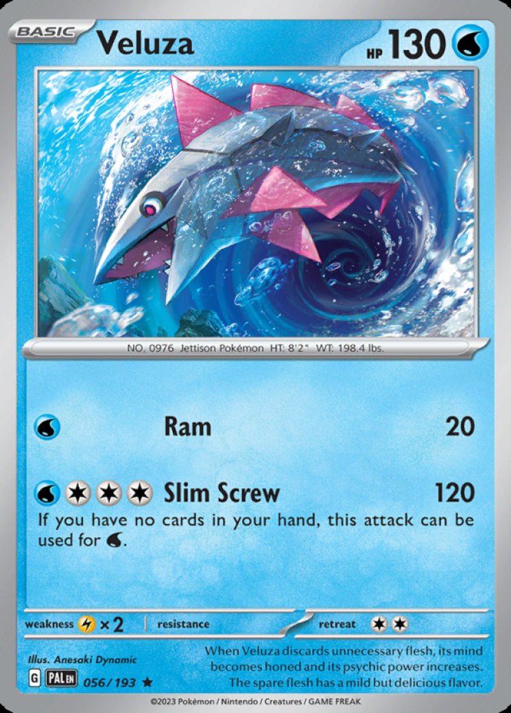 Veluza - 056/193 Price 2026 | Paldea Evolved